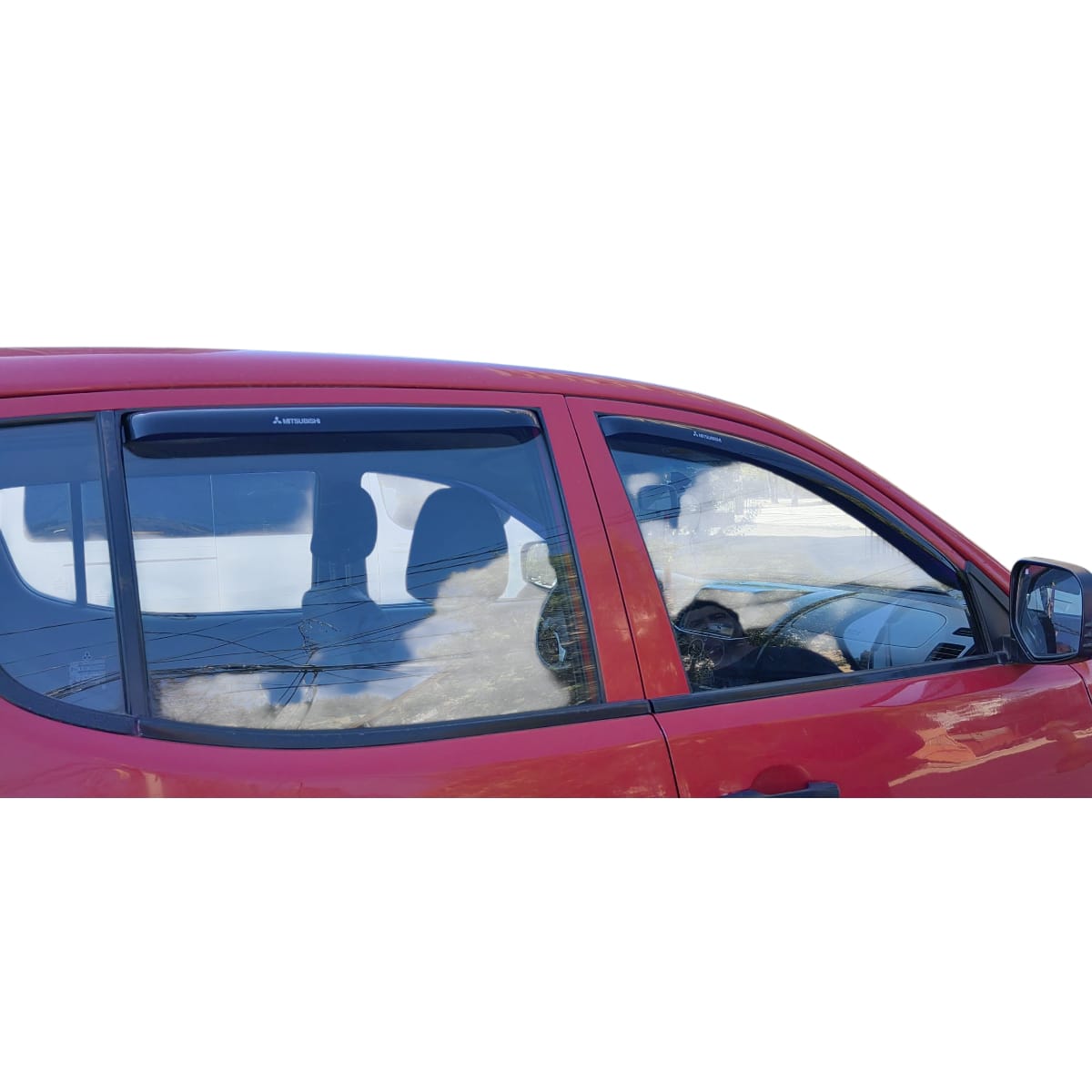 Set De Aletas Botaaguas Mitsubishi L200 2007 - 2015 - Imagen 2