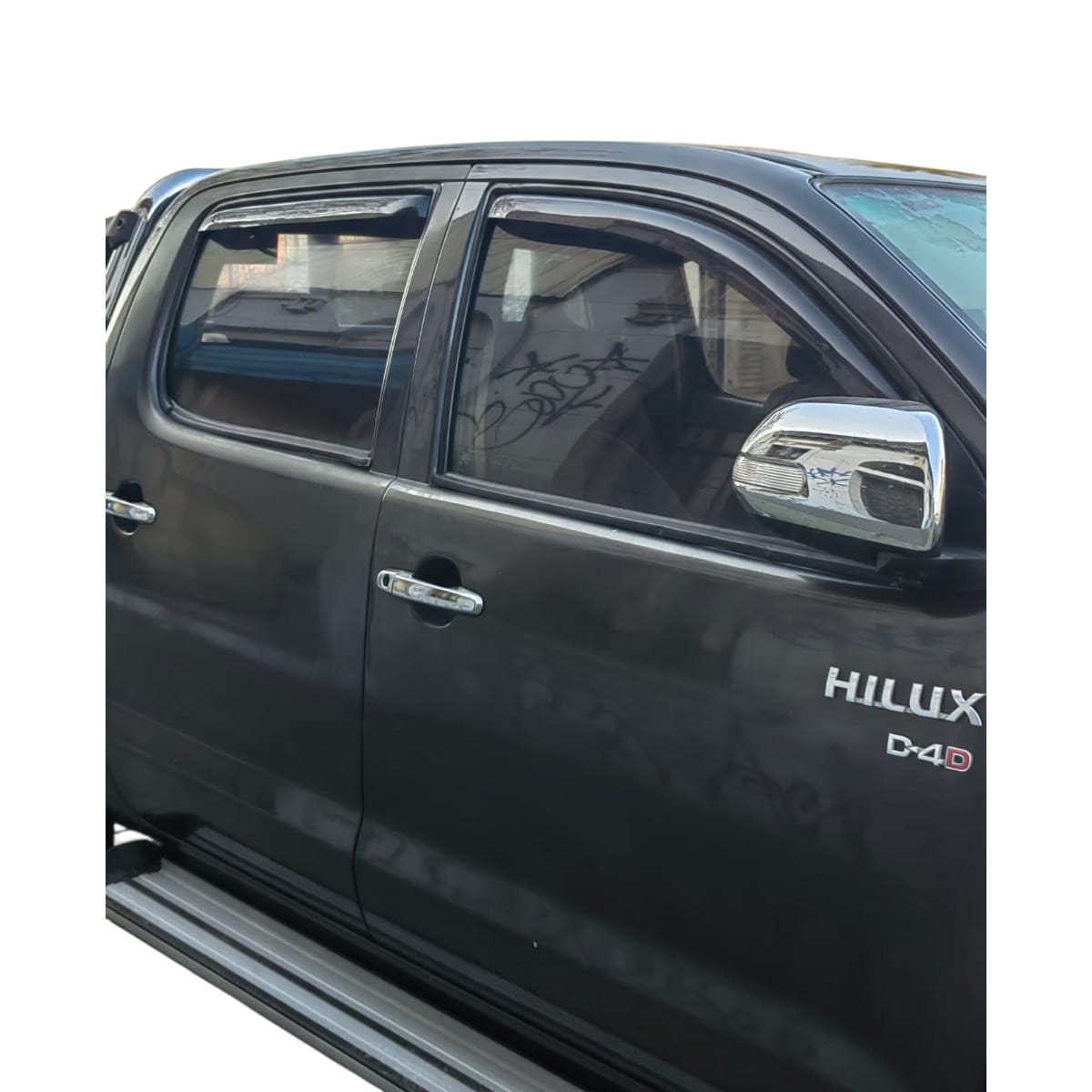 Set De Aletas Botaaguas Toyota Hilux 2006 - 2015 - Imagen 3