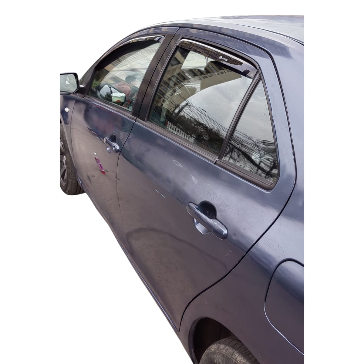 Set De Aletas Botaaguas Toyota Yaris 2007 - 2013 - Imagen 2