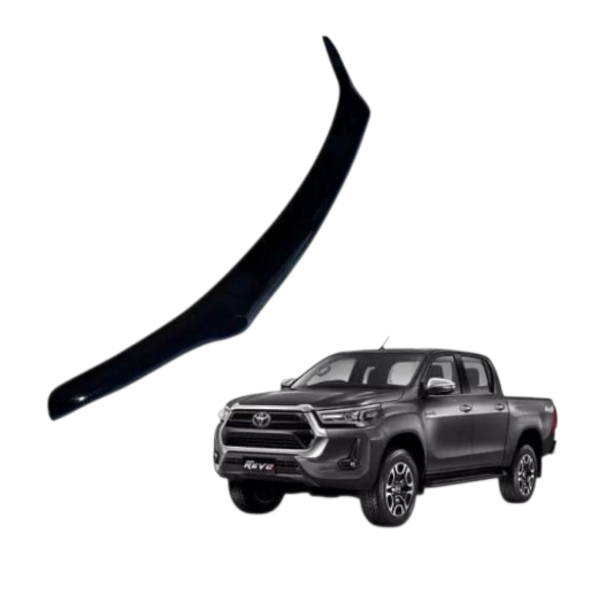 Deflector De Capot Acrilico Toyota Revo 2016 - 2023 - Imagen 2