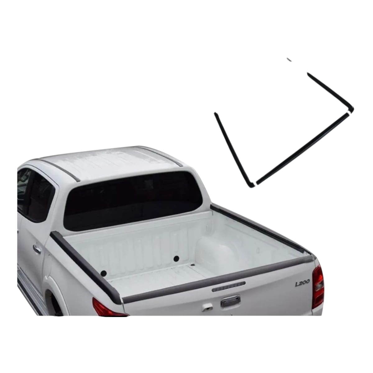 Set Borde Cubre Pick UP Mitsubishi L200 2021 - 2024 - Imagen 3