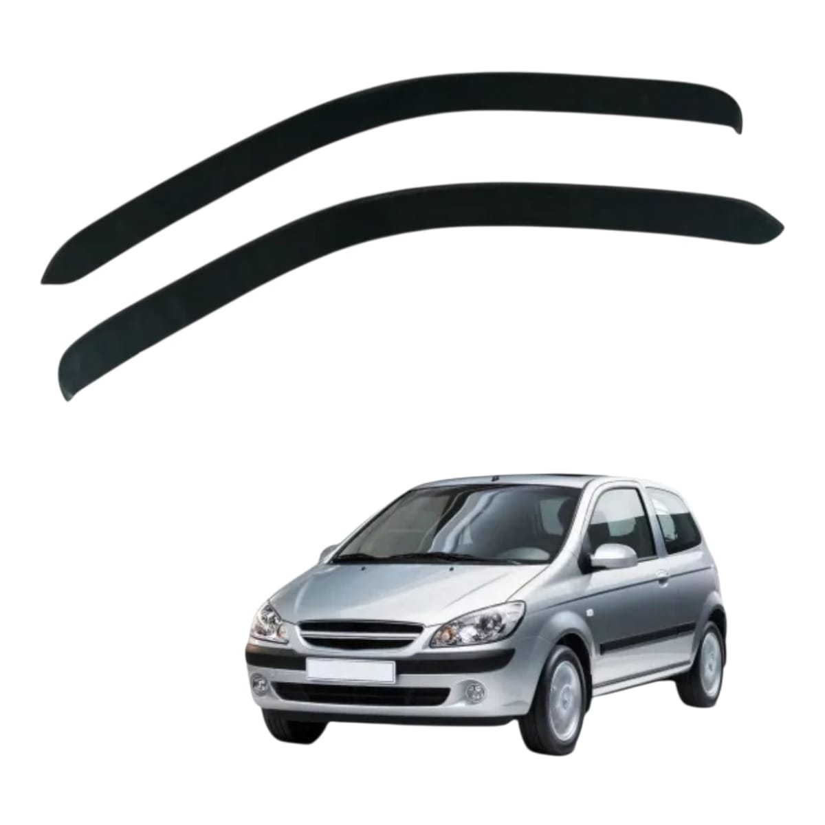 Set De Aletas Botaaguas Hyundai Getz 2p - Imagen 2